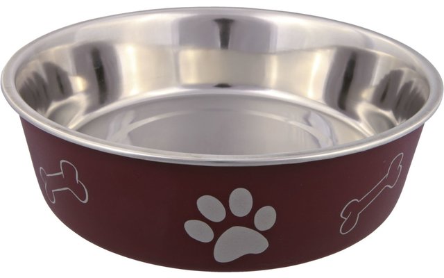 Jollypaw bowl stainless steel with plastic jacket 0,45 l