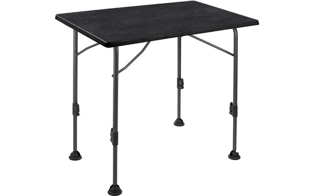 Brunner Linear Table de camping noire 80 x 60 x H63/83 cm