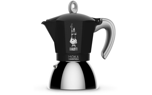 Bialetti Nieuwe Moka Inductie Espresso Maker 2 kopjes zwart