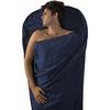 Sea to Summit Premium Cotton Travel Liner Saco de dormir de viaje con almohada y compartimento para los pies Ticking Azul marino