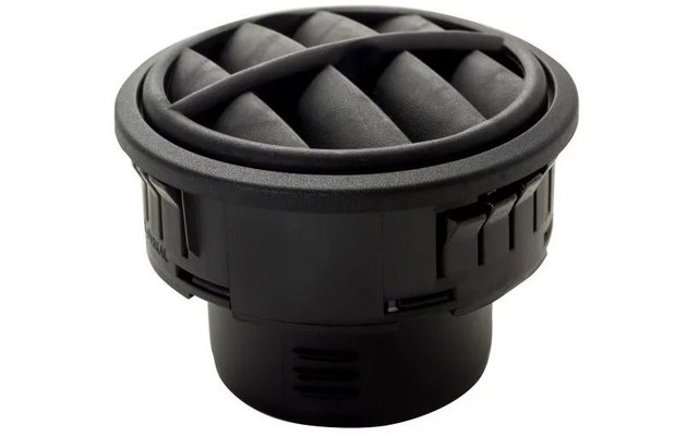 Rundes schwarzes Luftventil mit Lamellen