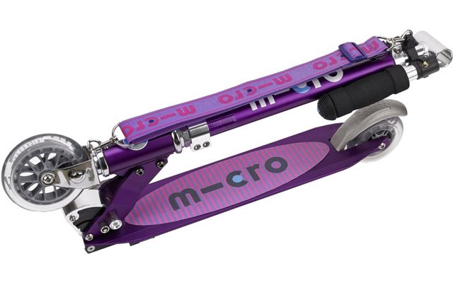 Micro Scooter Sprite paars gestreept