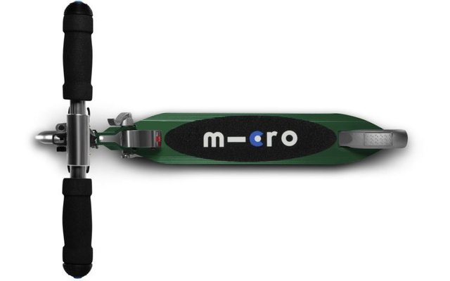 Micro Sprite LED klappbarer Aluminium Scooter mit LED-Rollen Wald Grün