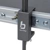 Bo-Camp lamp stand with clamp and tip 25 x 25 x 118 cm black