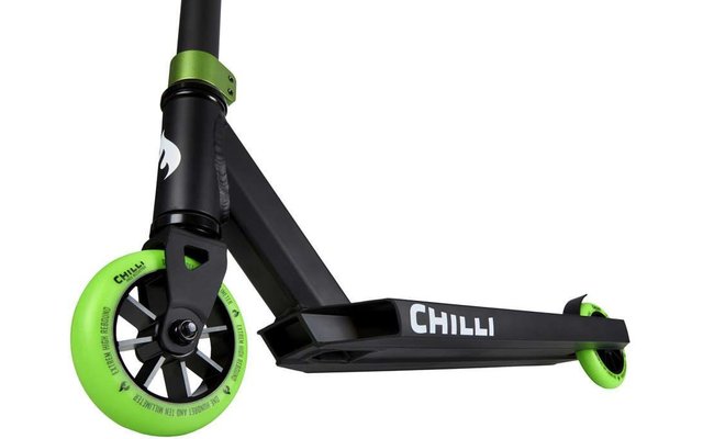 Chilli stunt scooter base negro/verde