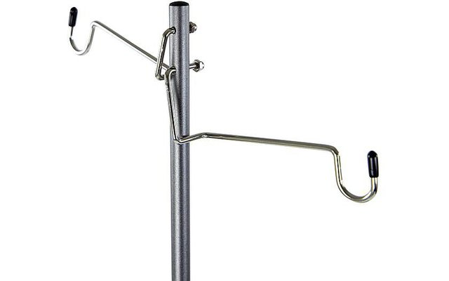 Soporte de lámpara Bo-Camp con pinza y punta 25 x 25 x 118 cm negro