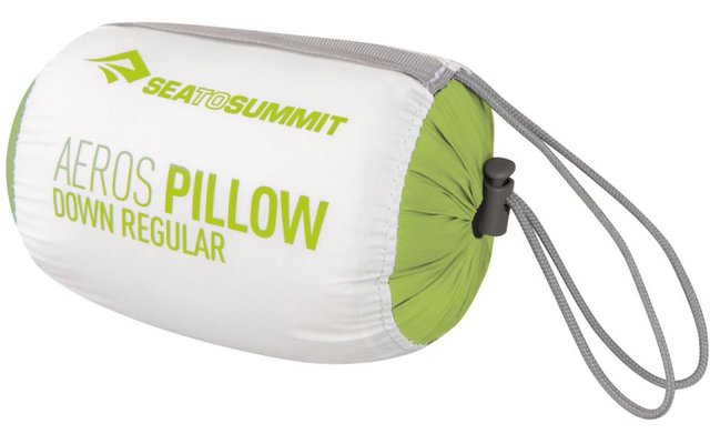 Sea to Summit Aeros Down Pillow Cuscino regolare in piuma d'oca verde