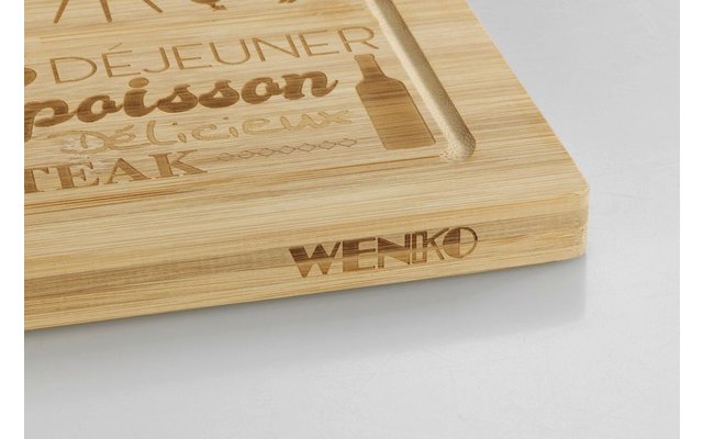 Wenko steak board 33 x 23 cm bamboo