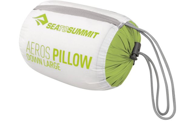 Sea to Summit Aeros Down Pillow Grande cuscino in piuma verde