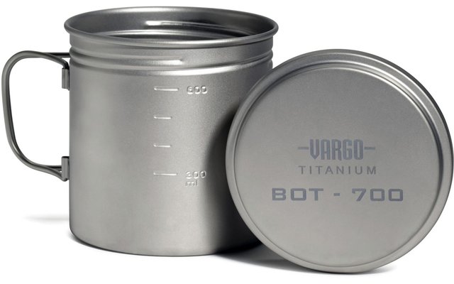 Botella Vargo BOT Botella de titanio para beber y para la olla de 0,7 litros