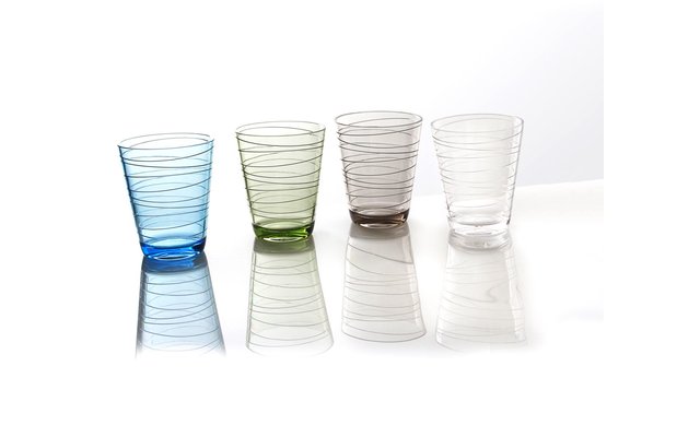 Brunner Onda drinking glass set 4 pieces