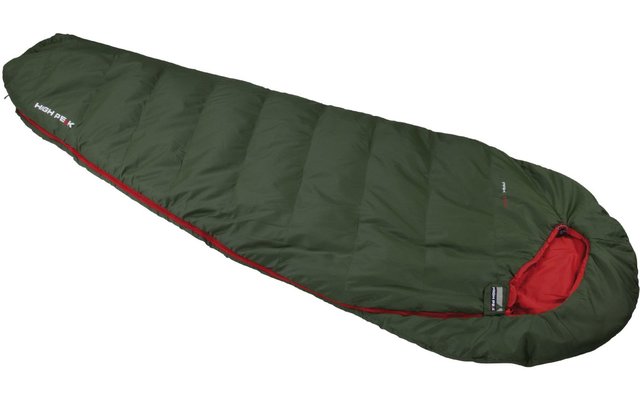 High Peak Pak 600 lightweight mummy sleeping bag 210 x 75 cm