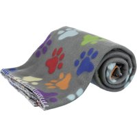 Jollypaw Fleecedecke Janno 150 &times; 100 cm grau / bunt