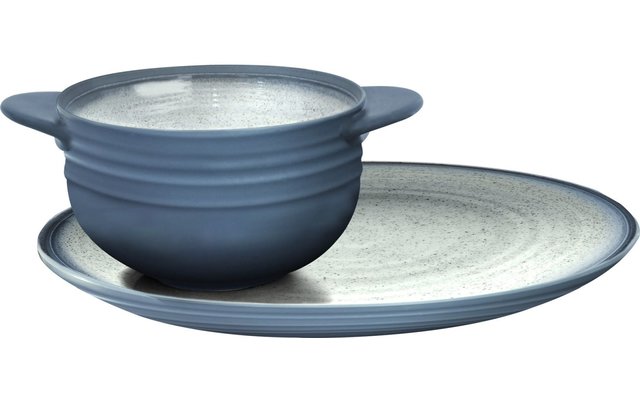 Brunner servies soepset Toscane blauw - 2-delige set blau