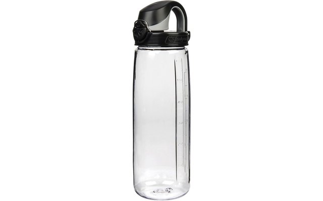 Nalgene 'OTF' Trinkflasche 0,65 Liter transparent/schwarz