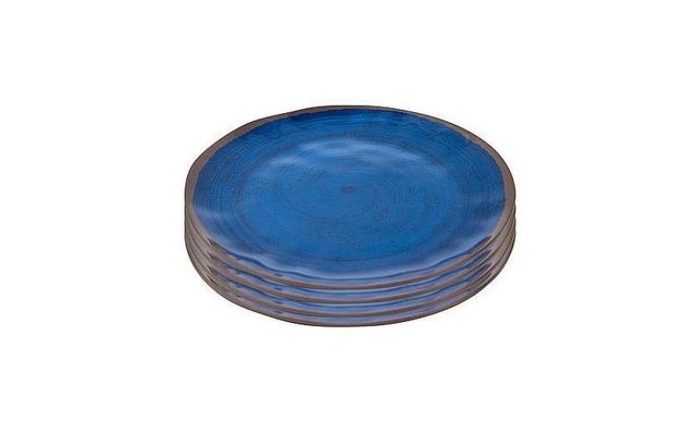 Bo-Camp Halo dinner plate 4 pieces blue