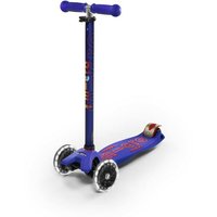 Micro Maxi Deluxe LED Kids Kickboard Blue