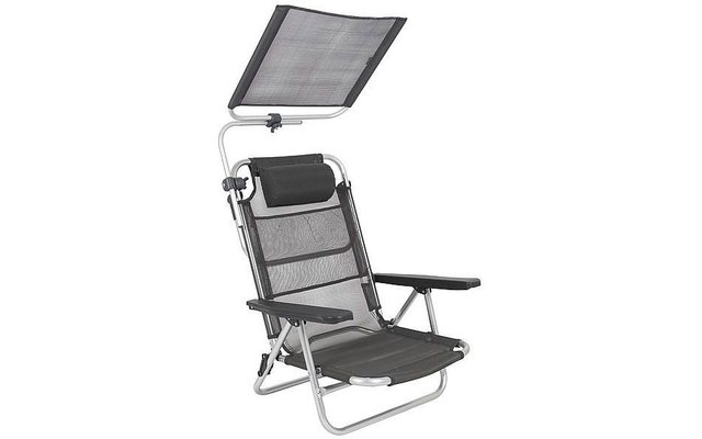 Bo-Camp Sonnenschirm für Stuhl grau