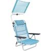 Bo-Camp Sonnenschirm für Stuhl blau