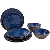 Bo-Camp servies halo blauw - 12-delige set