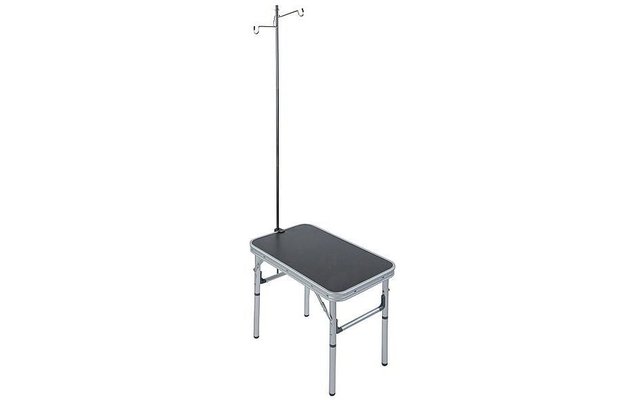 Bo-Camp lamp stand with clamp and tip 25 x 25 x 118 cm black
