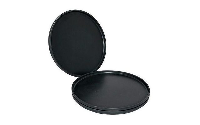Assiette Bo-Camp Industrial Patom 4 pièces anthracite