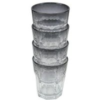 Juego de 4 vasos de plástico 200 ml ahumado Bo-Camp