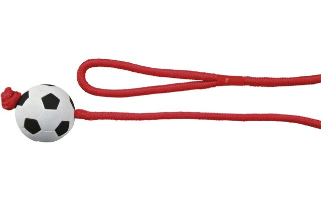 Balón de fútbol Jollypaw en cuerda de caucho esponjoso ø 6 cm/1,00 m