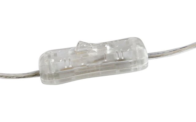 Transparenter Schalter mit zwei Kabeln