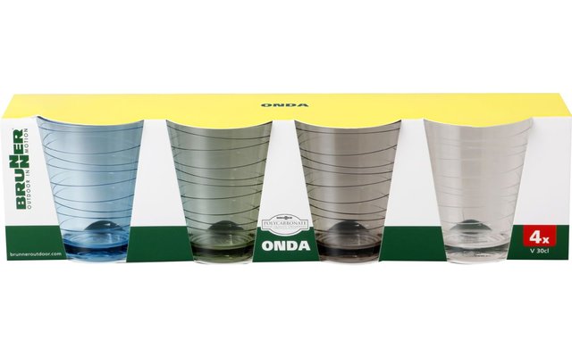 Brunner Onda drinking glass set 4-piece