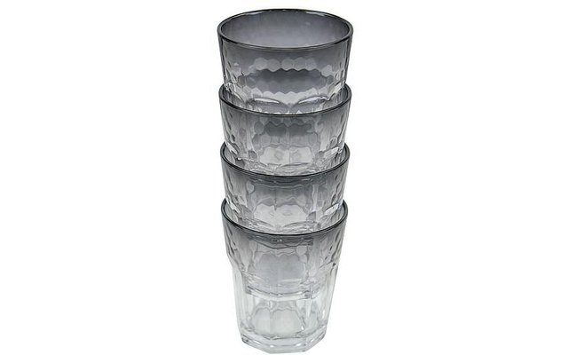 Bo-Camp vasos de plástico 4 piezas 200 ml humo