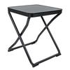 Bo-Camp stool foldable with attachment black