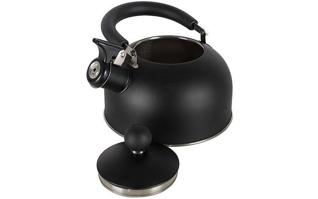 Bo-Camp Industrial Quimby Whistling Kettle 1.2 Litre Black