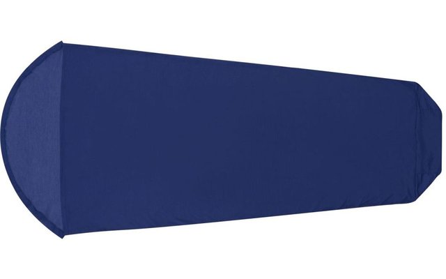 Sea to Summit Silk/Cotton Travel Liner Sac de couchage de voyage Inlett Mummy avec compartiment oreiller et pied Navy blue