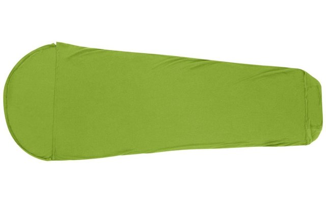 Sea to Summit Expander Liner Travel Sleeping Bag Ticking Mummy con cuscino e scomparto per i piedi verde