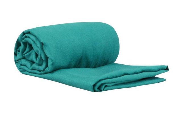 Sea to Summit Premium Stretch Silk Travel Liner Travel Sleeping Bag Ticking Traveller with Pillow Compartment Sea foam
