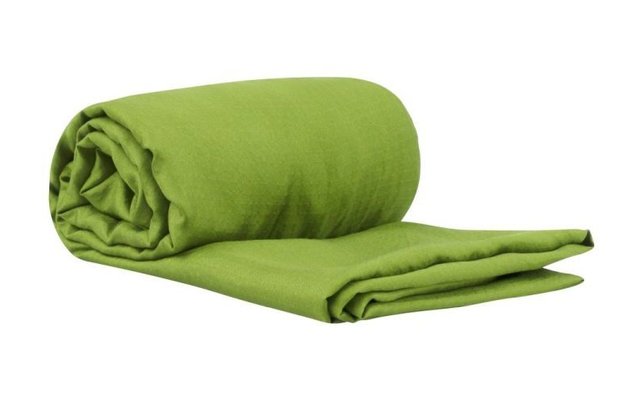 Sea to Summit Premium Stretch Silk Travel Liner Travel Sleeping Bag Ticking Traveller with Pillow Compartment Green