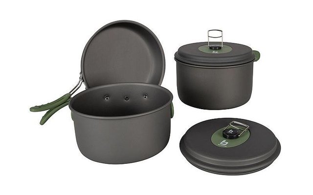 Bo-Camp Cookware set Explorer hard anodized cookware set 3 pieces