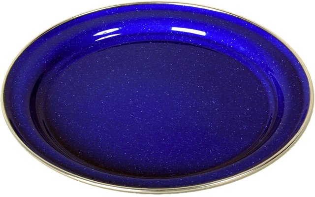 Origin Outdoors enamel plate 26 cm flat blue
