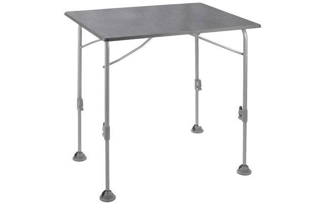 Travellife Barletta Table pliante Comfort 80, 80 x 60 x 85 cm gris