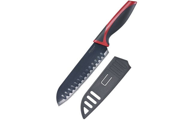 Westmark santoku mes lemmet 17 cm zwart/rood
