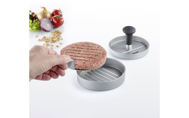 Westmark Hamburgermaker with lifter Uno Plus silver