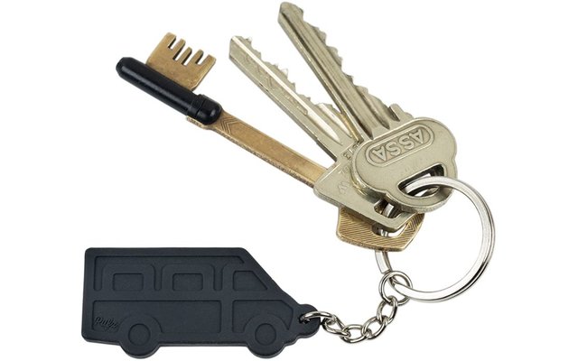 Pufz Schlüsselring Wohnmobil schwarz