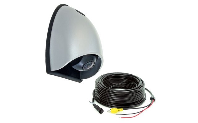 Caratec Safety CS150LA DualView Kamera für Wohnmobile 20 m Anschlussleitung silber