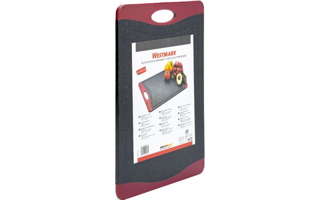 Westmark cutting board 36.5 x 25 cm black / red