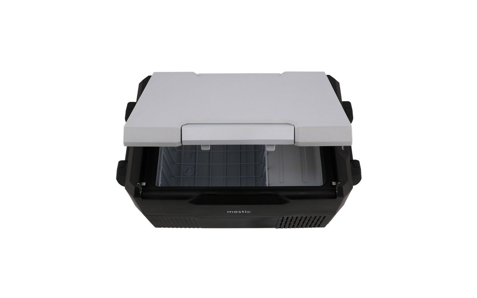 Ein grauer Scanner mit geöffneter Abdeckung