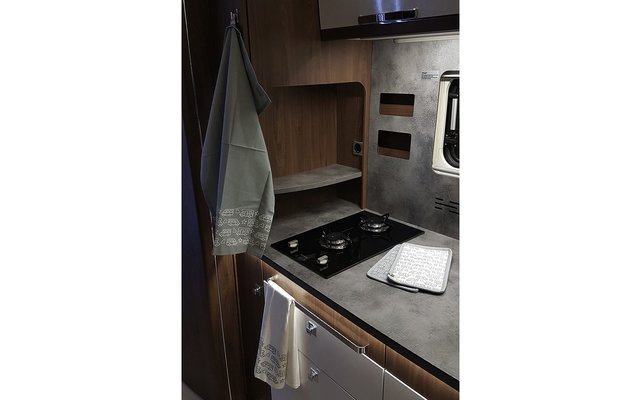 Pufz Küchenhandtuch Wohnmobil weiß/grau 2er pack