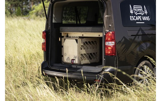 Escape Vans Eco Box plus XL mesa plegable / caja de cama VW Caravelle / Multivan / Transporter T6 / T6.1