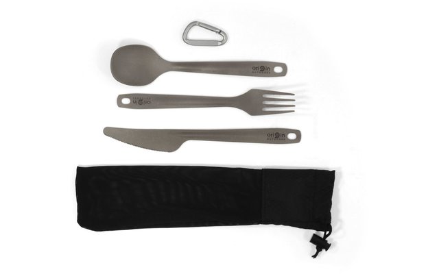 Origin Outdoors Titanium Cutlery Set 3 pieces