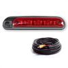 Caratec Safety CS150BLA DualView camera third brake light for panel van 15 m connection cable black